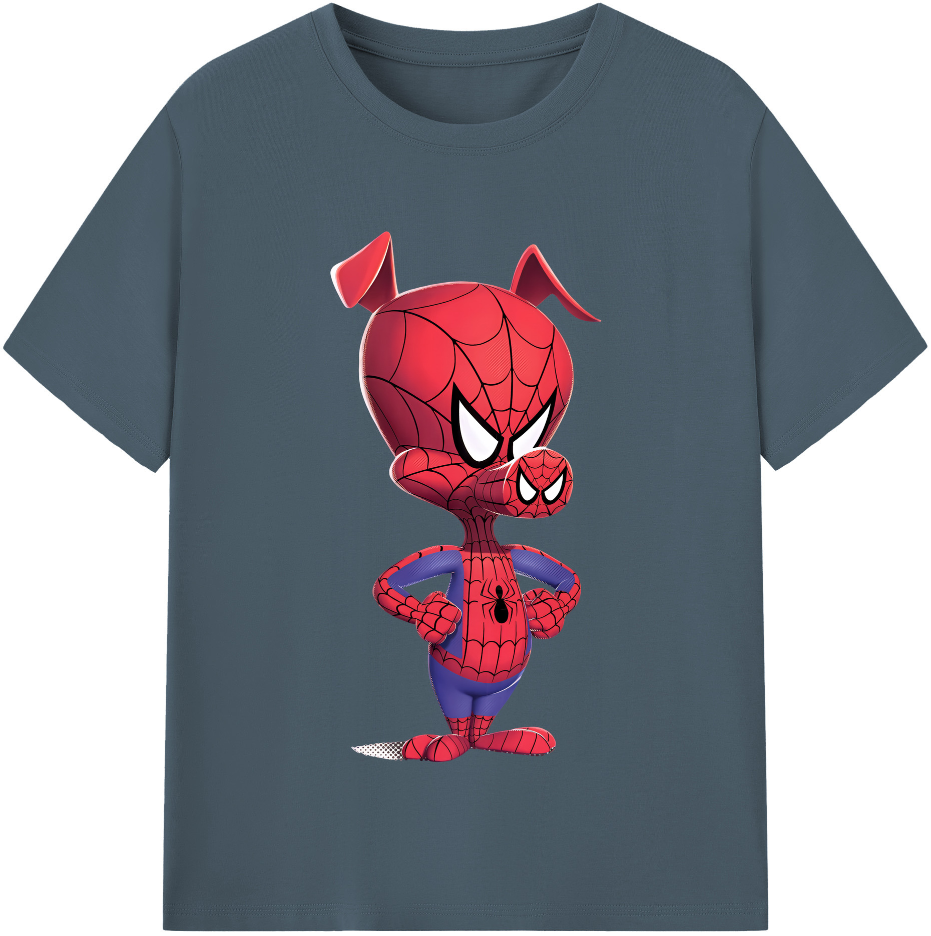 （画像用） Spider Man スパイダーマン 綿100％半袖Tシャツ（フロントプリント）